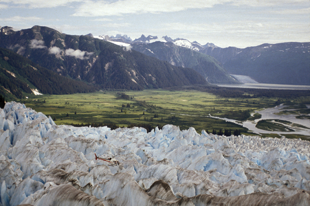 Alaska, Juneau.   Hole In The Wall Glacier