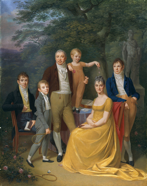 Family Portrait, 1806 (gouache on parchment, mounted on canvas)