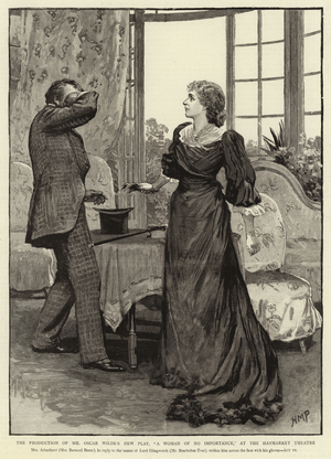 The Production of Mr Oscar Wilde's New Play, "A Woman of No Importance," at the Haymarket Theatre (engraving)