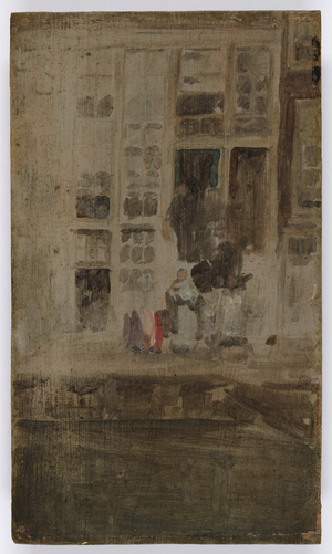 The Grey House, 1889 (oil on wood panel)