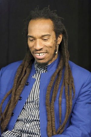 Benjamin Zephaniah at the Cheltenham Literature Festival, 2014. (photo)