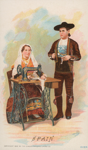 Sewing Machine, Spain (chromolitho)