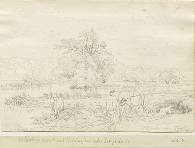 Burton-upon-Trent: pen and ink drawing, nd [1788-1855] (drawing)