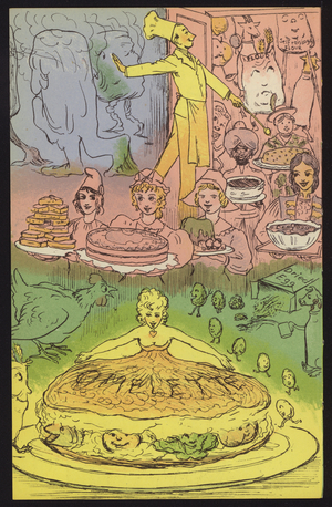 Illustration for Off The Beeton Track (colour litho)