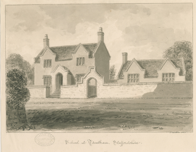 Trentham School: sepia wash drawing, 1840 (drawing)