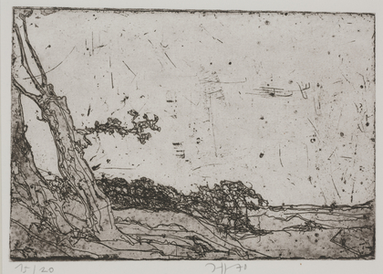 Landschaften - Geestrueken, 1970 (etching)