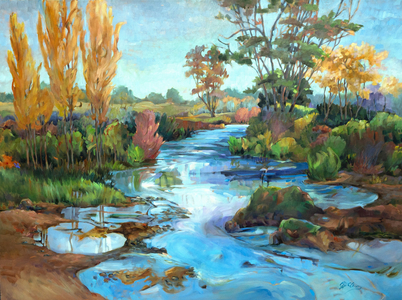 Marais De Cygnes, c.1990-2005 (oil on canvas)