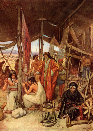 Moses inspecting the Tabernacle - Bible