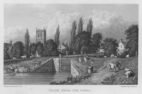 Calne, from the Canal (engraving)