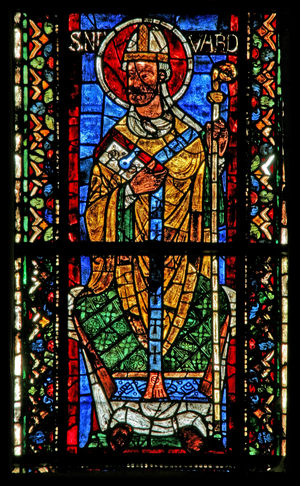 Window w203 depicting Archbishop Nivard (stained glass)