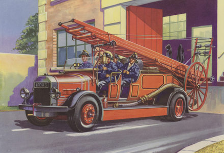 Fire Engine (colour litho)