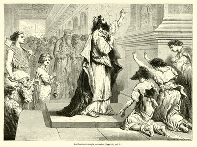 Purification du temple par Josias (engraving)