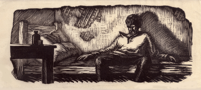 Artist, 1940s (woodcut)
