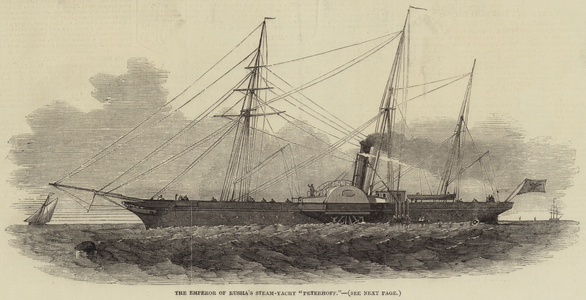 The Emperor of Russia's Steam-Yacht "Peterhoff" (engraving)