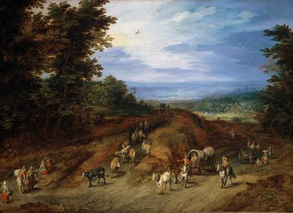 Landscape With Peasants & Livestock Bruegel (Attributed)