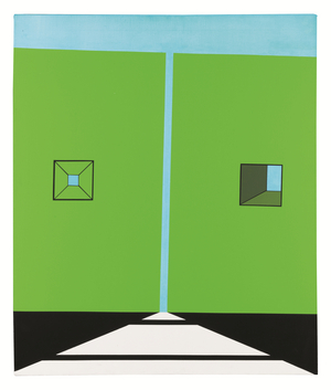Inclined Horizon (from Proposition Series), 1967 (oil on canvas)
