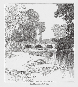 Leckhampstead Bridge (litho)