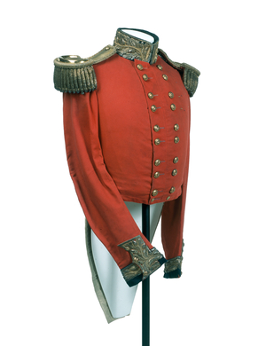 Major-general's full dress coatee worn by HRH George William Frederick Charles, 2nd Duke of Cambridge, 1850 circa (fabric)