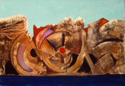 Surrealist Landscape (oil on canvas)