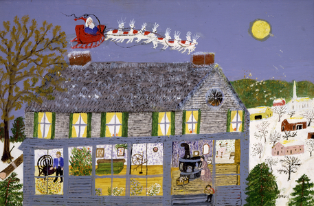 Santa Claus II, 1960 (oil on pressed wood)