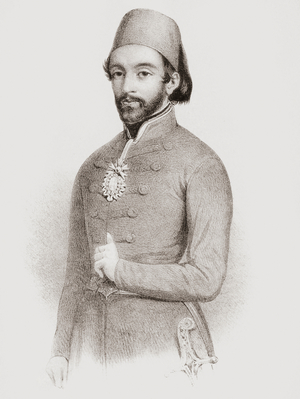 Abdulmejid I, 31st Sultan Ottoman Empire.  Portrait.