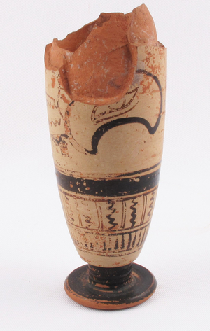 Perfume container (painted pottery)
