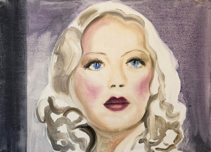 08.04.20 She was a performer, 2020 (oil on paper)