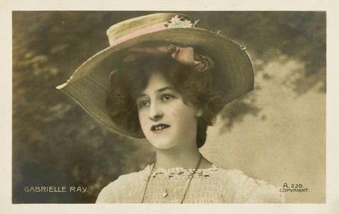 Gabrielle Ray, English stage actress (coloured photo)