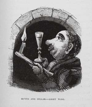 Buyer and Cellar, Light Wine (engraving)