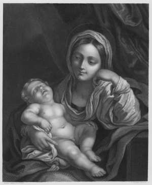 The Virgin and Child, from the picture in the Royal Collection (engraving)