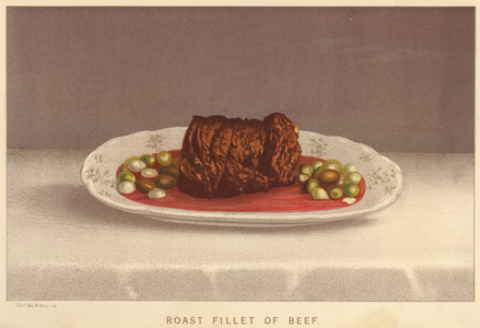 Roast Fillet of Beef (colour litho)