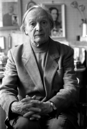 Painter Theodor Rosenhauer (GER) in Dresden,..., 1988 (photo)