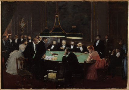 The playroom, 1889 (oil on wood)