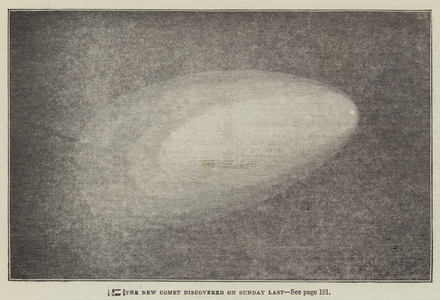 The New Comet discovered on Sunday Last (engraving)