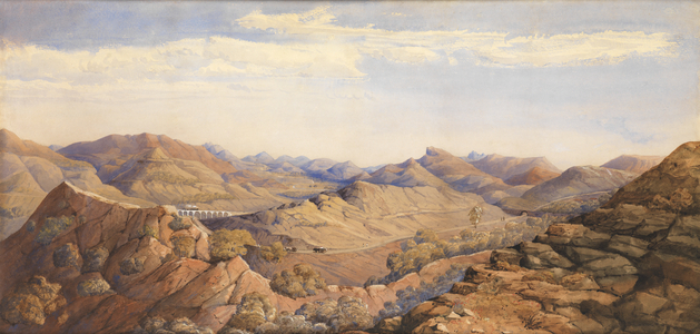 Bhore Ghaut, Great India Peninsular Railway, Bombay (w/c on paper)