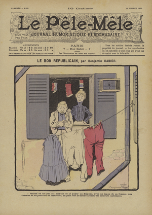 Le bon republicain. Illustration for Le Pele-Mele, 1900 (colour litho)