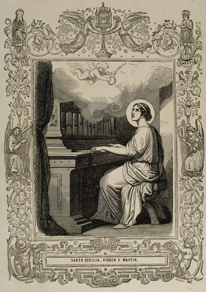 Saint Cecilia of Rome. 2nd century A.C. Roman martyr. 