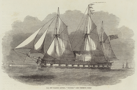 HM New Floating Battery, "Thunder" (engraving)
