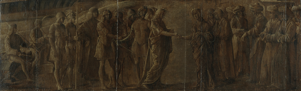 Meeting between a King and a Queen, c.1490-1510 (tempera on panel)