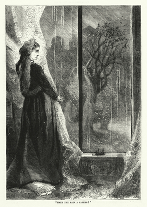"Hath the rain a father?" (engraving)