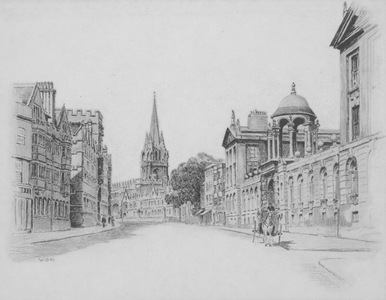 Oxford: High Street (litho)