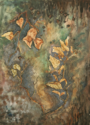 Branches  and Bark, 1979 (gouache on paper)