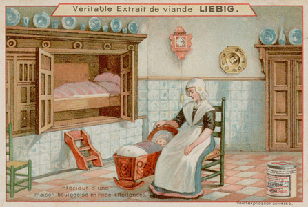 Inside a Middle Class House in Holland (chromolitho)