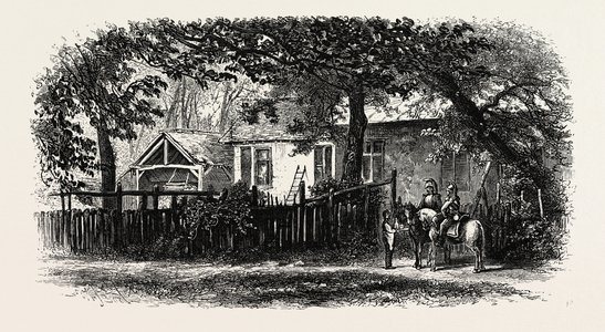 Restaurant at Franchard, the Forest of Fontainebleau, France----, 19th Century Engraving