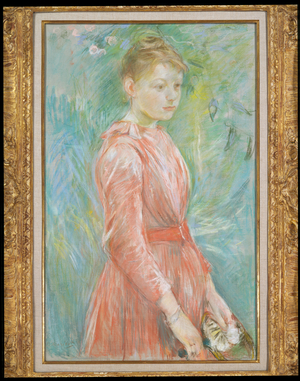 Girl in Rose Dress, 1888 (pastel on canvas)
