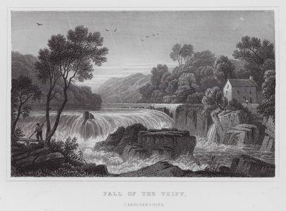 Fall of the Teify, Cardiganshire (engraving)