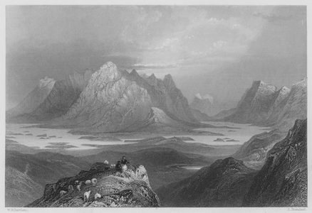 Scene from Cloonacartin Hill, Connemara (engraving)