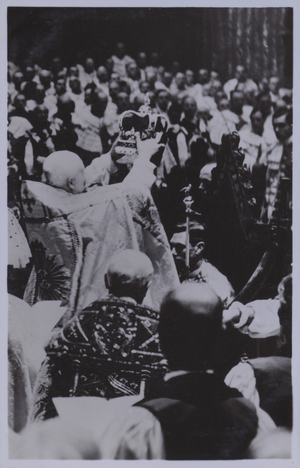 Coronation of King George VI (b/w photo)