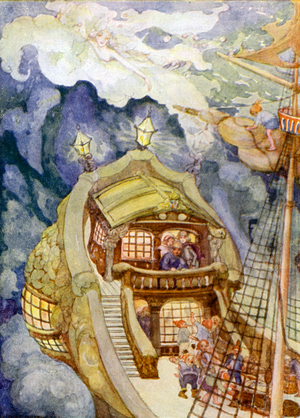 The Little Mermaid (colour litho)