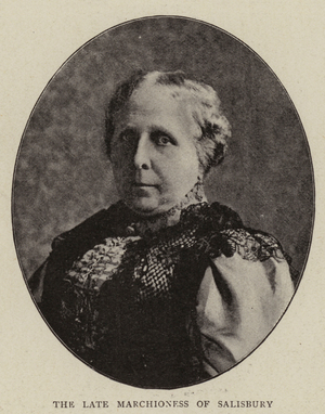 The Late Marchioness of Salisbury (b/w photo)